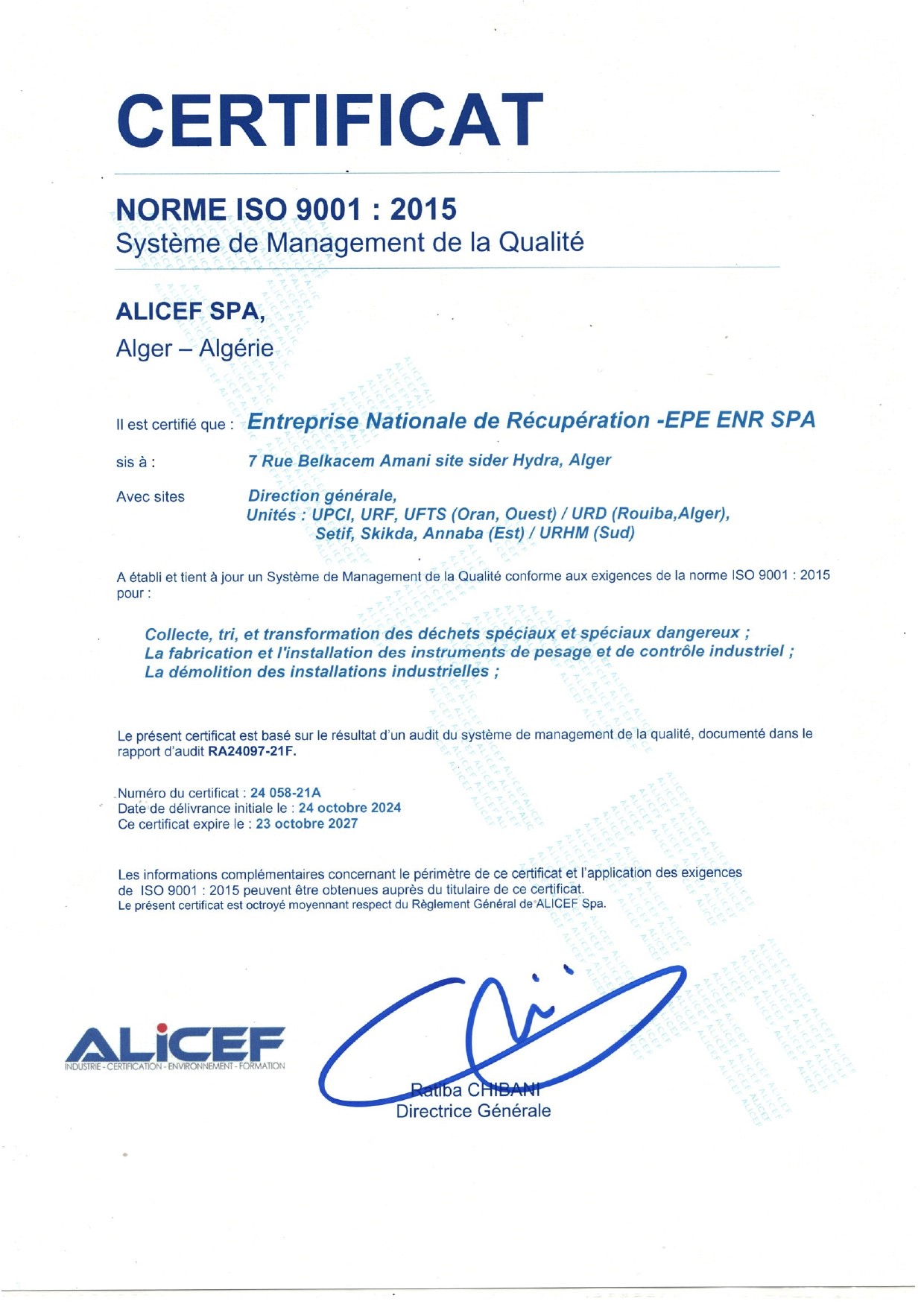 certificat image